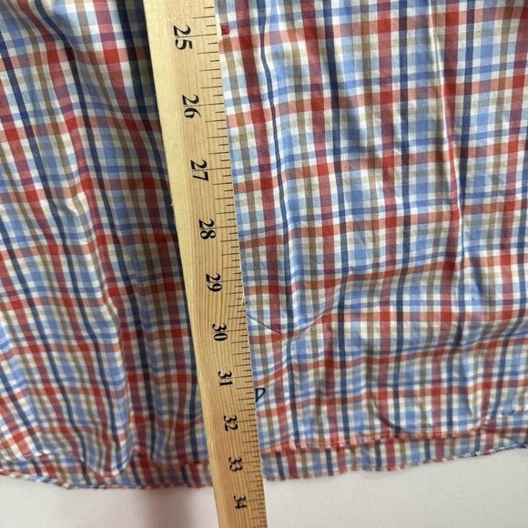David Donahue‎ Dress Shirt Mens Size 2XL Tartan Plaid Button Up Long Sleeve - Picture 9 of 9